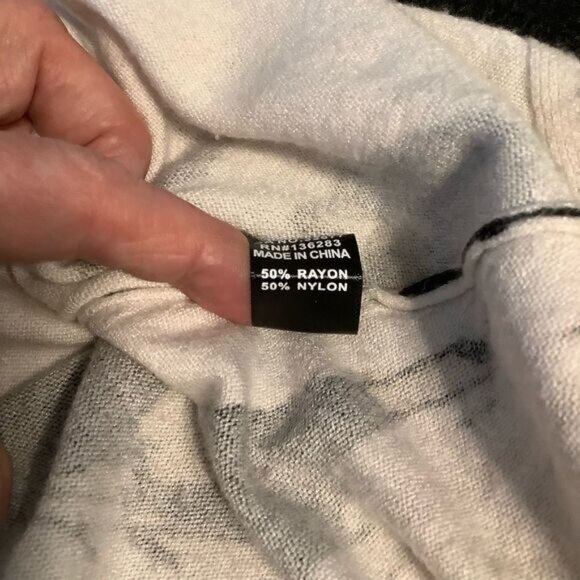 ORANGE FASHION VILLAGE OVERSIZED V NECK LONG SLEEVE SWEATER SIZE S M - Picture 5 of 7